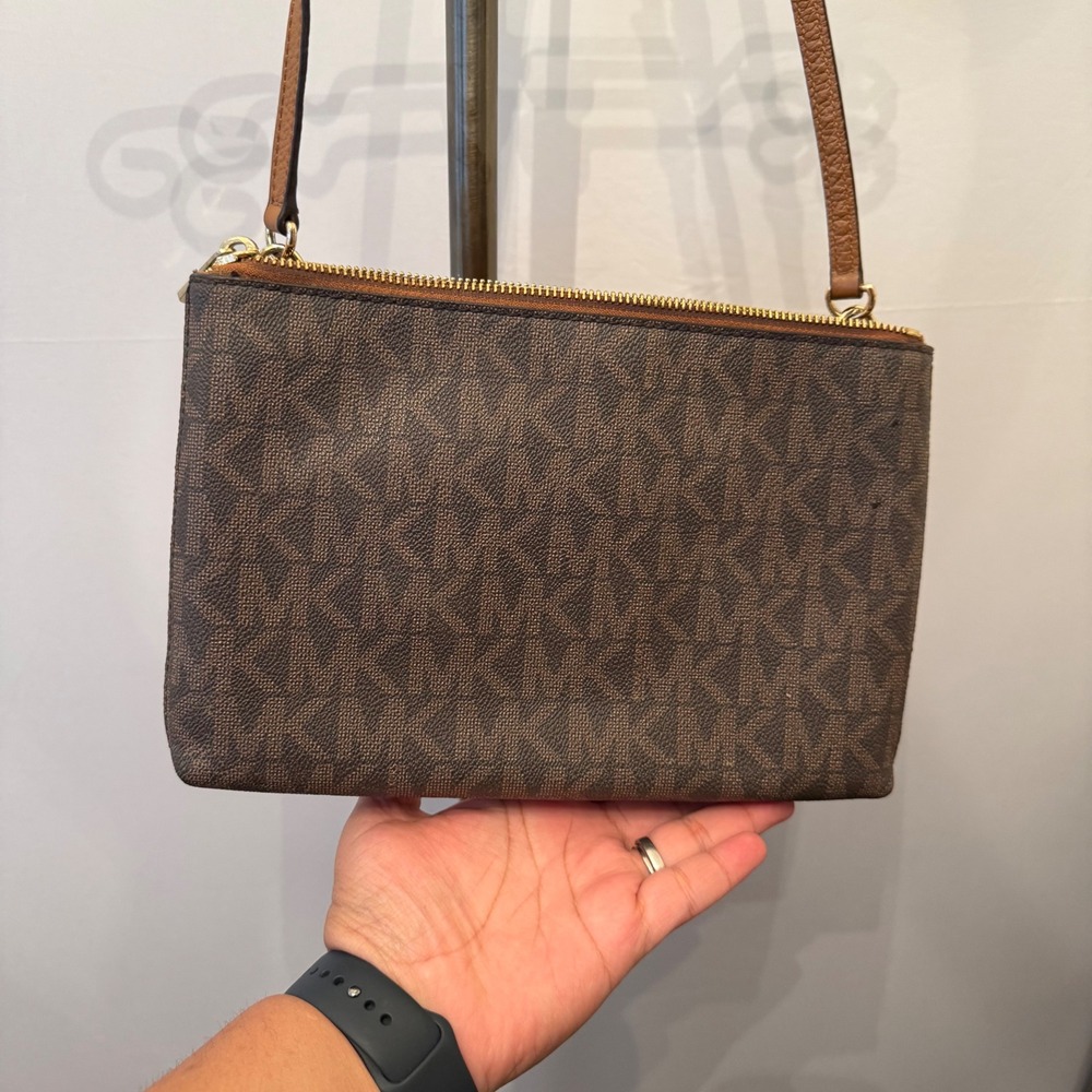 Michael Kors Crossbody Bag Women's Designer Pebbled Leather Brown